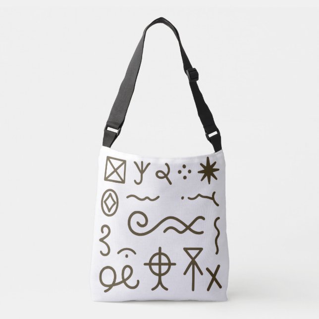 Sac Ajustable Nsibidi Ancien Africain  (Devant)