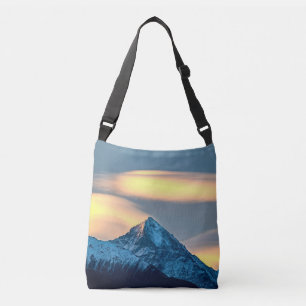 Sac Ajustable Nuages uniques au-dessus des montagnes enneigées