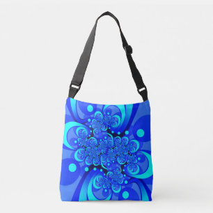 Sac Ajustable Nuances de bleu Art fractal abstrait moderne