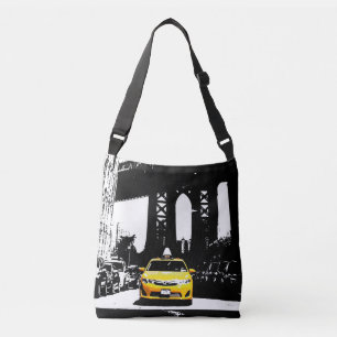 Sac Ajustable Nyc New York Yellow Taxi Brooklyn Bridge Noir