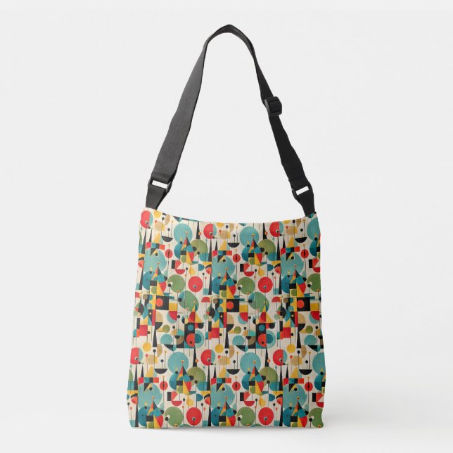Sac Ajustable Objet Abstrait Géométrique Rétro Moderne du Milieu (Devant)