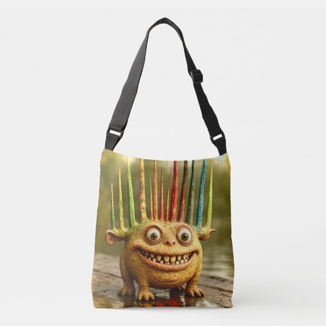 Sac Ajustable Odd Friends - Rainbow Spikes Monster Canvas (Devant)