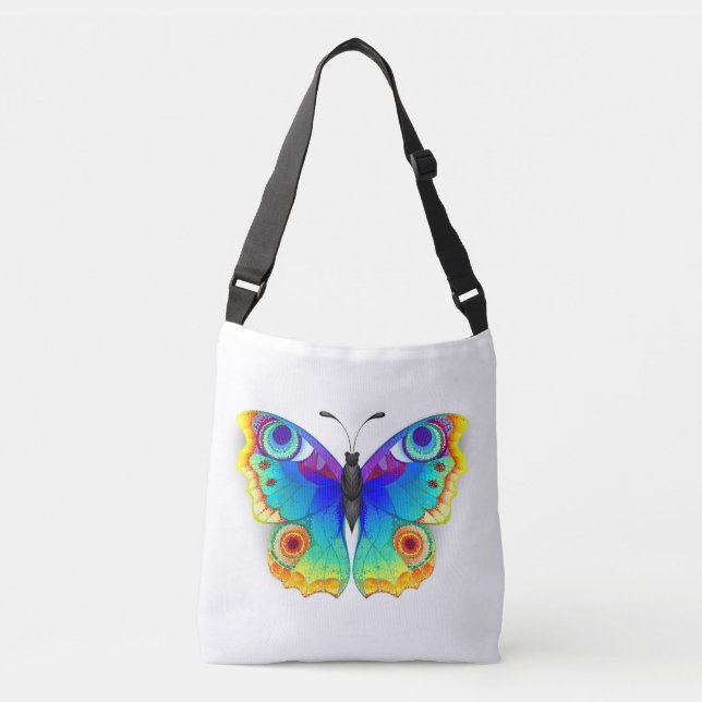 Sac Ajustable Oeil de paon arc-en-ciel (Devant)