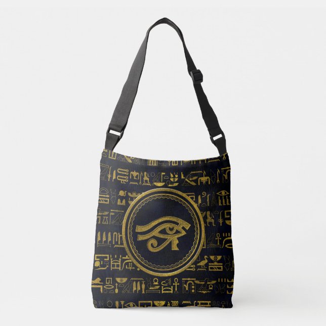 Sac Ajustable Oeil égyptien d'or de Horus - Wadjet (Devant)