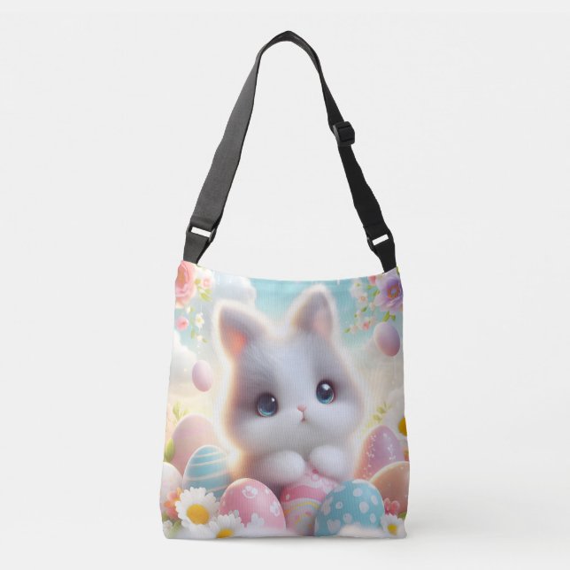 Sac Ajustable Œufs de Pâques mignons pastel kawaii (Devant)