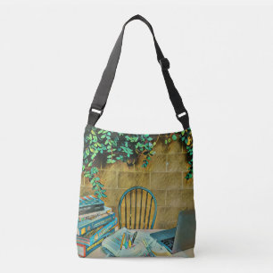 Sac Ajustable Œuvre d'art de lecture vintage
