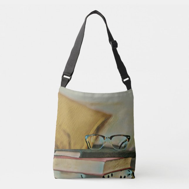 Sac Ajustable Œuvre d'art de livre vintage (Devant)