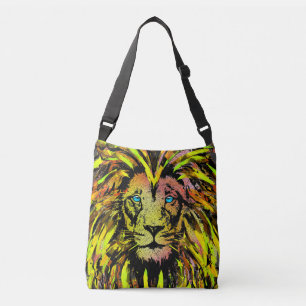 Sac Ajustable Oeuvre de tête de lion jaune - Illustration de lio