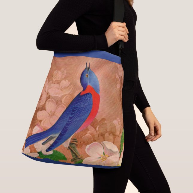 Sac Ajustable oiseau bleu de bonheur (De près)