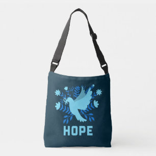Sac Ajustable Oiseau bleu d'espoir et de paix - Dove