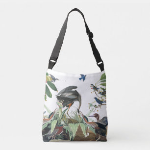 Sac Ajustable Oiseaux Audubon Fourre-tout d'oiseau bleu de héro
