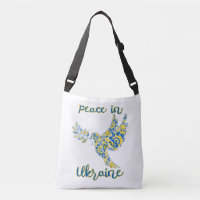 Olive branche colombe de paix drapeau ukrainien co