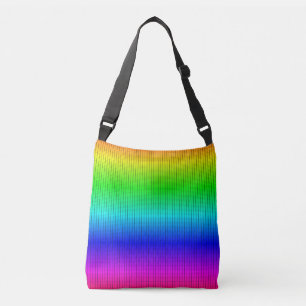 Sac Ajustable Ombre a ombragé la grille de néon d'arc-en-ciel