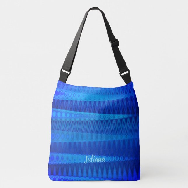 Sac Ajustable ondes sonores bleues - (Devant)