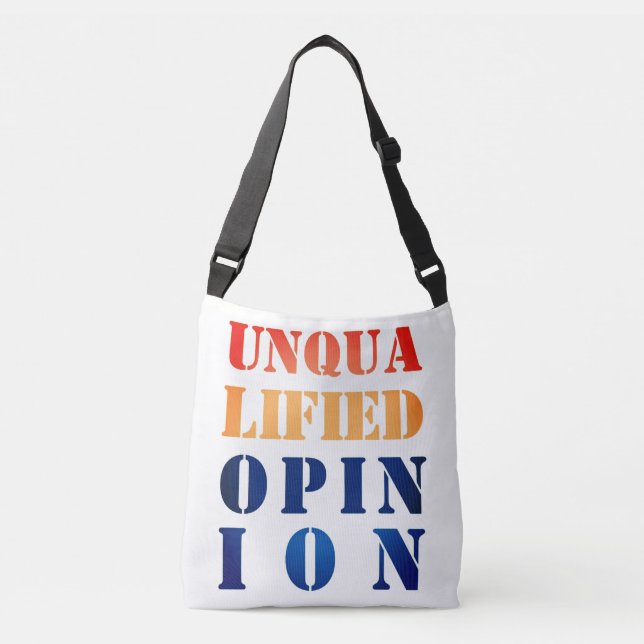 Sac Ajustable "Opinion non qualifiée" (Devant)