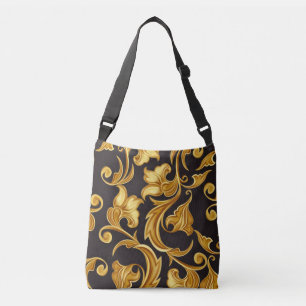 Sac Ajustable Or noir floral