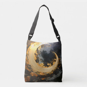 Sac Ajustable Or noir Résumé Tourbillon Lune moderne