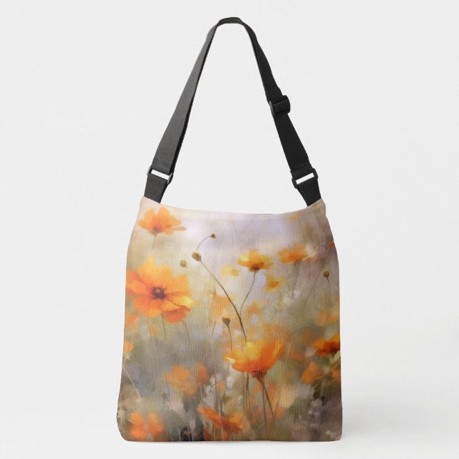 Sac Ajustable Orange Floral Dream Arrière - plan Texture (Devant)