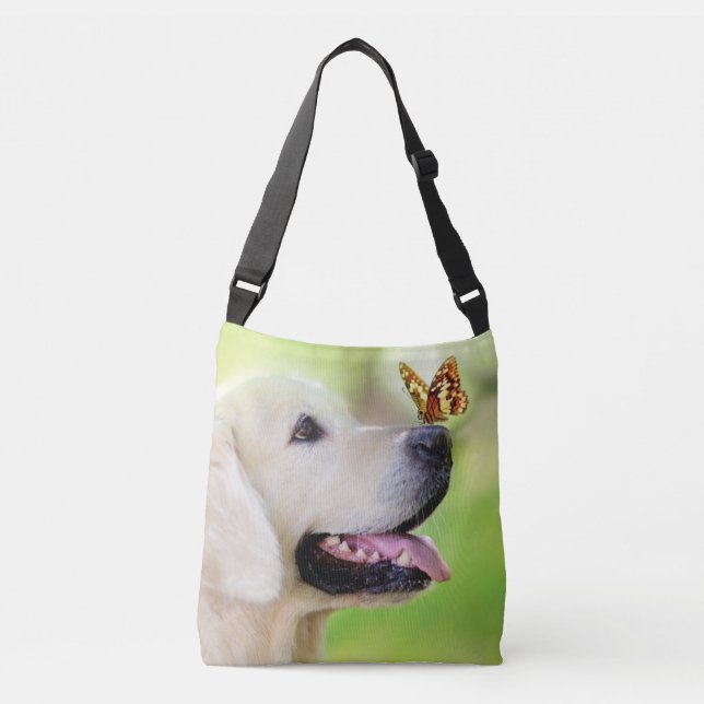 Sac Ajustable Oreiller À Lancer Du Labrador Et Du Papillon (Devant)