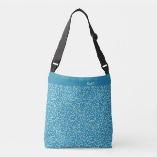 Sac Ajustable Organic floral shapes turquoise yellow