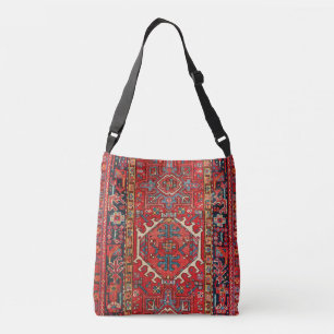 Sac Ajustable Oriental Perse , Motif Turc, Tapis, Rouge