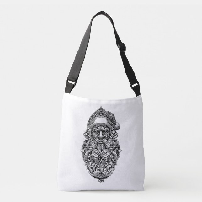Sac Ajustable ornement de visage de Père Noël (Devant)