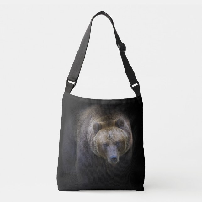 Sac Ajustable Ours Brun Grizzly Animal Vie Sauvage Forêt Jungle  (Devant)