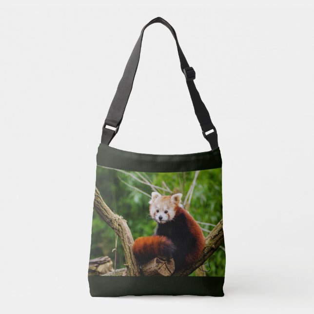 Sac Ajustable Ours panda rouge mignon (Devant)