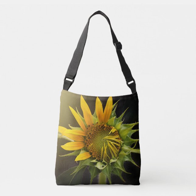 Sac Ajustable Ouverture du tournesol en pleine floraison (Devant)