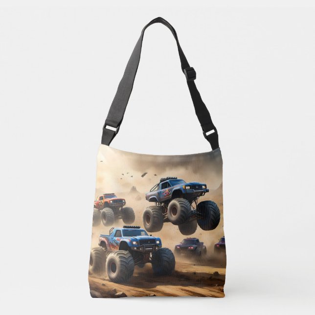 Sac Ajustable Pagaille de camions monstres, (Devant)