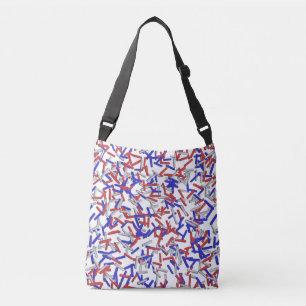 Sac Ajustable Paillettes Rouge Blanc Bleu Patriotiques