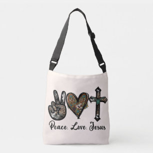 Sac Ajustable Paix, Amour, Jésus