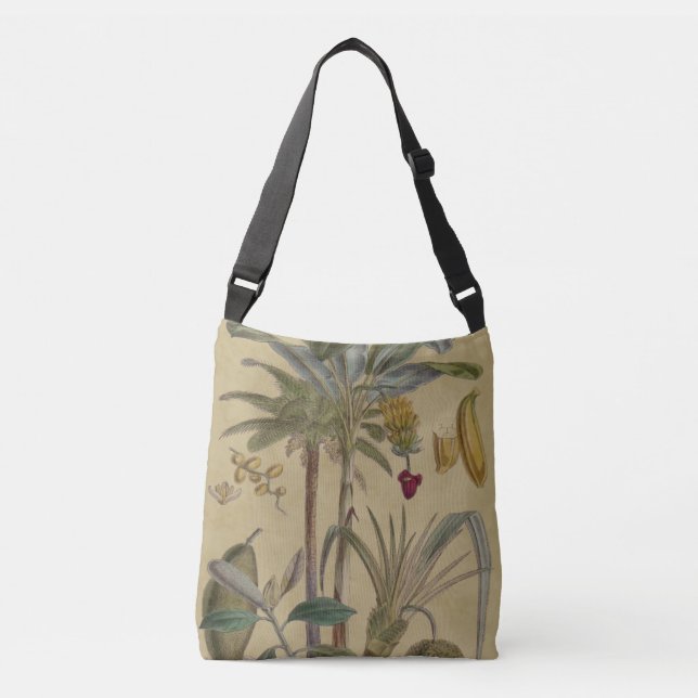 Sac Ajustable Palm Antique Fruit Tropical Art Botanique (Devant)