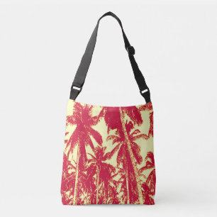 Sac Ajustable Palmiers tropicaux Design en rouge et jaune
