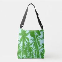 Palmiers tropicaux Design en vert et bleu