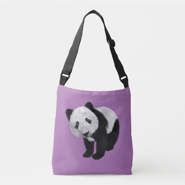 SAC AJUSTABLE PANDA BEAR BAG FOURRE-TOUT PURSE (Devant)