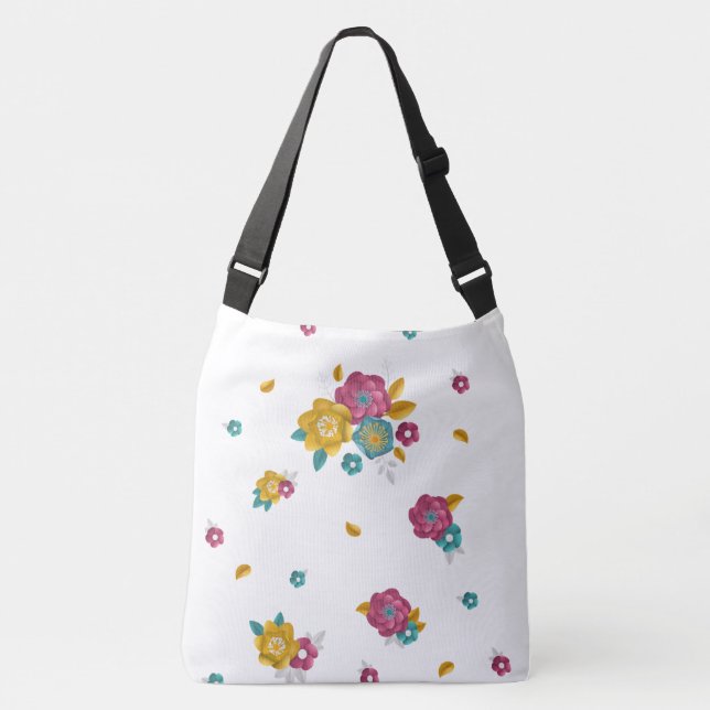 Sac Ajustable Papier Bouquet circulaire à fleurs 3D (Devant)