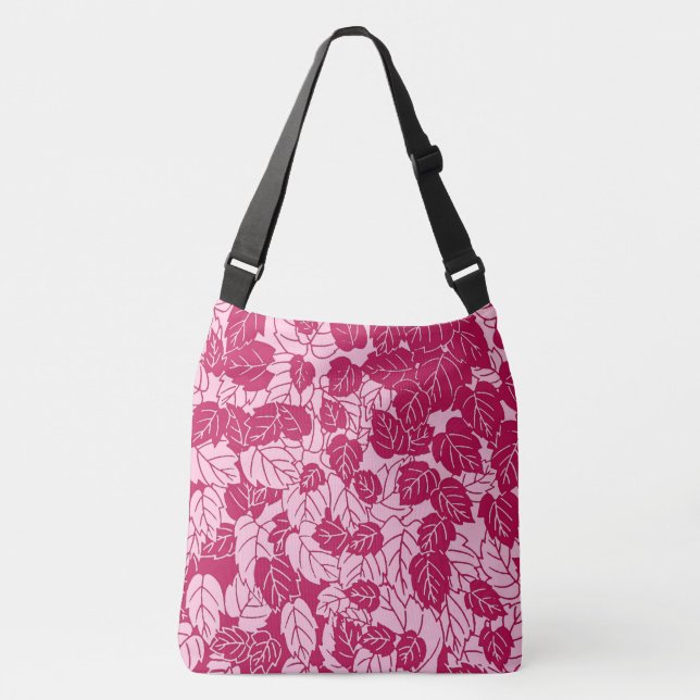 Sac Ajustable Papier japonais, Fuchsia et rose pâle (Devant)