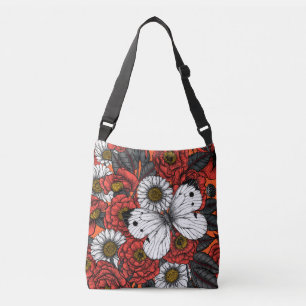 Sac Ajustable Papillon blanc et rose