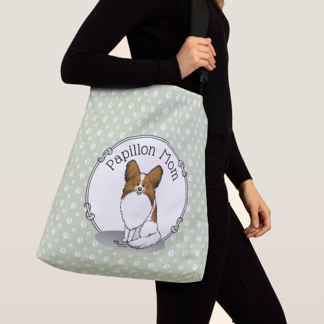 Sac Ajustable Papillon Maman Pap Maman (blanc & sable) Mignonne  (De près)