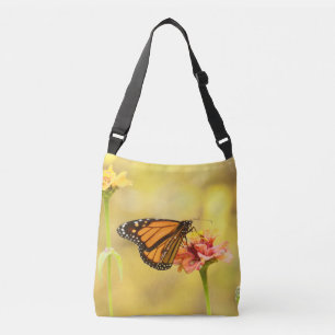 Sac Ajustable Papillon Monarque sur Zinnia