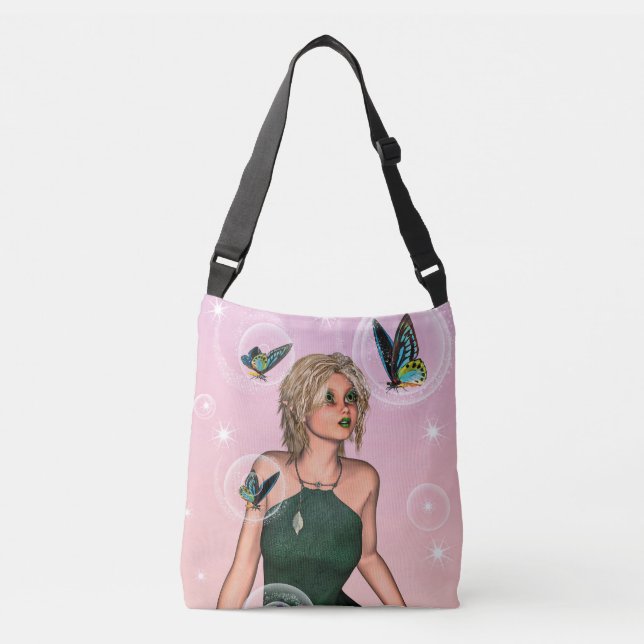 Sac Ajustable Papillon scintillant Fée Fantaisie Art (Devant)