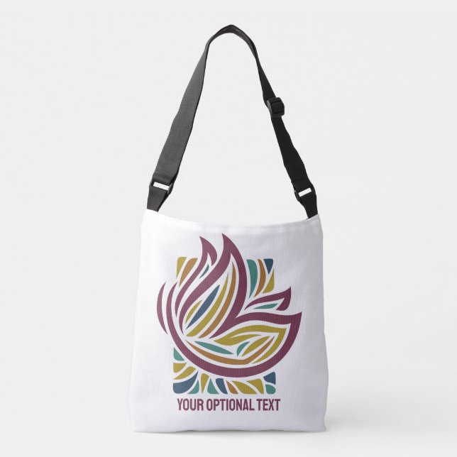 Sac Ajustable Papillon stylisé Texte facultatif (Devant)