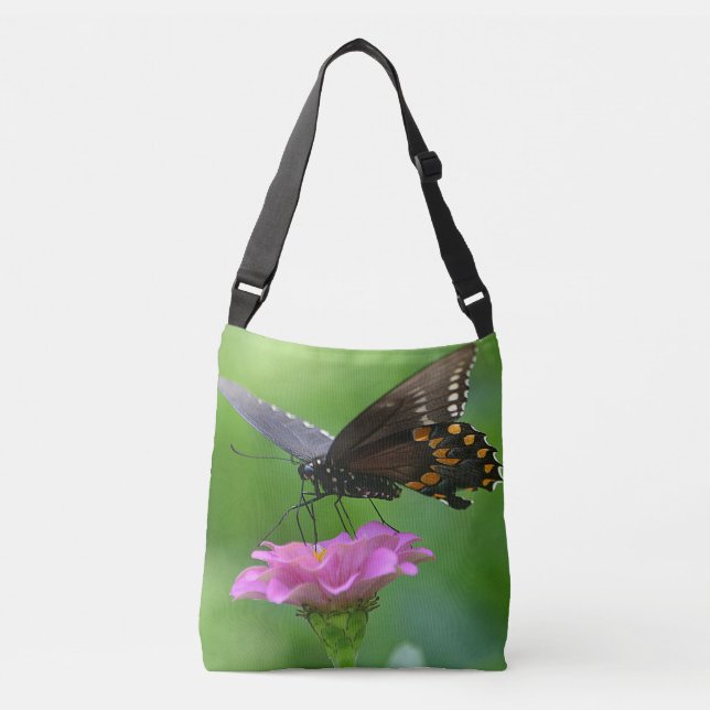 Sac Ajustable Papillons Sur Fleurs (Devant)