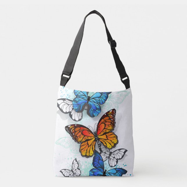Sac Ajustable Papillons volants Morpho et Monarch (Devant)