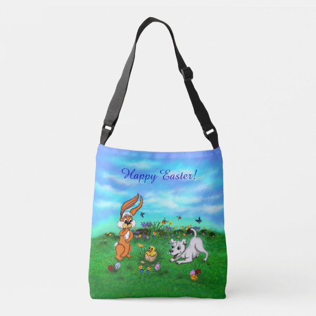 Sac Ajustable Pâques - Chiot Capo Rabbit et Chick (Dos)