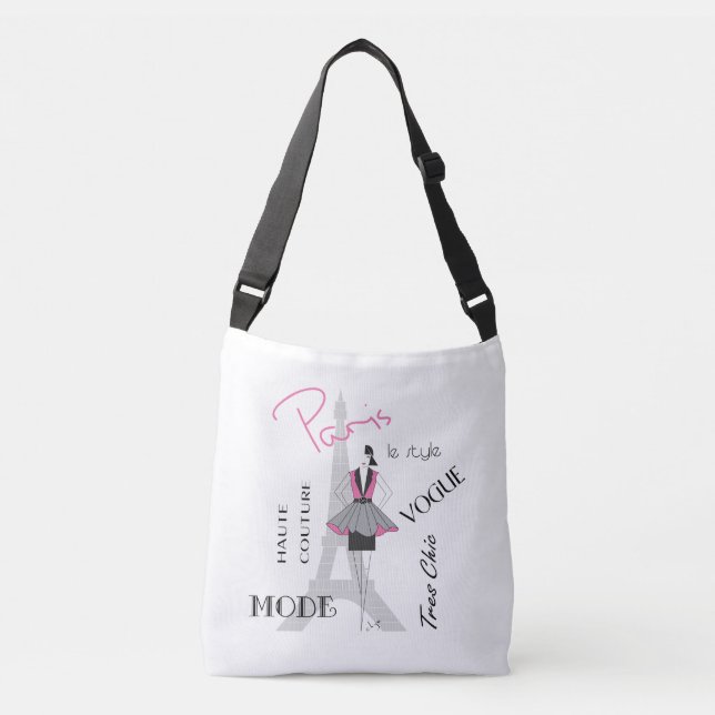 Sac Ajustable Paris, France, Tour Eiffel Mode, (Devant)