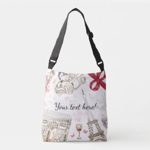 Sac Ajustable Paris rose Girly chic lunatique