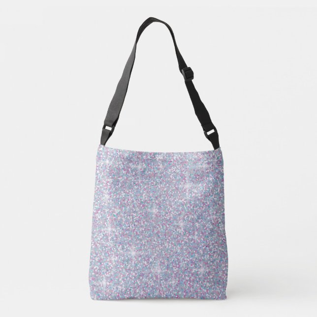 Sac Ajustable parties scintillant blanche irisée (Dos)