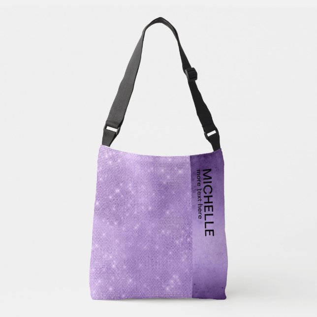 Sac Ajustable Parties scintillant et brille violet ID673 (Devant)